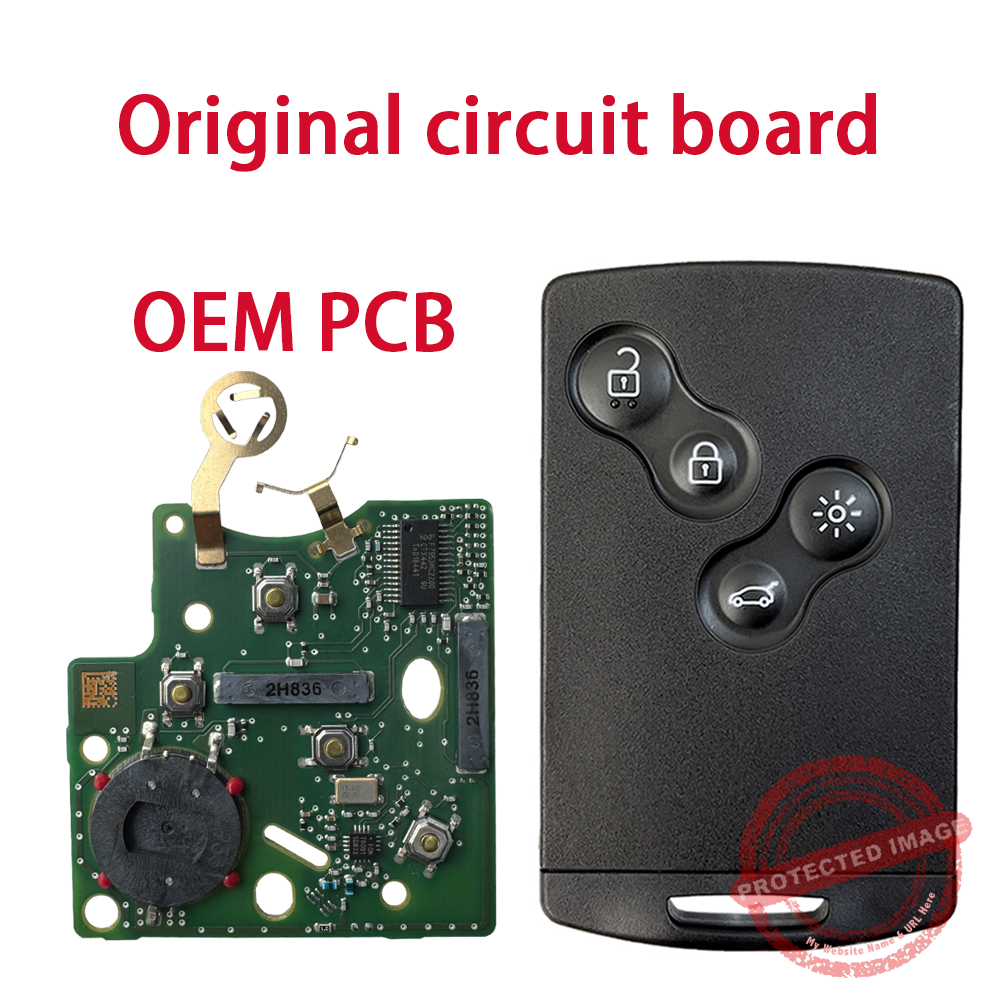 image819 (433Mhz) OEM PCB 285971998R Keyless Smart Key For Renault Clio IV Captur - Image 1