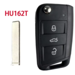 433Mhz) HU162T Keyless Flip Key For VW Golf Mk7 Skoda Octavia